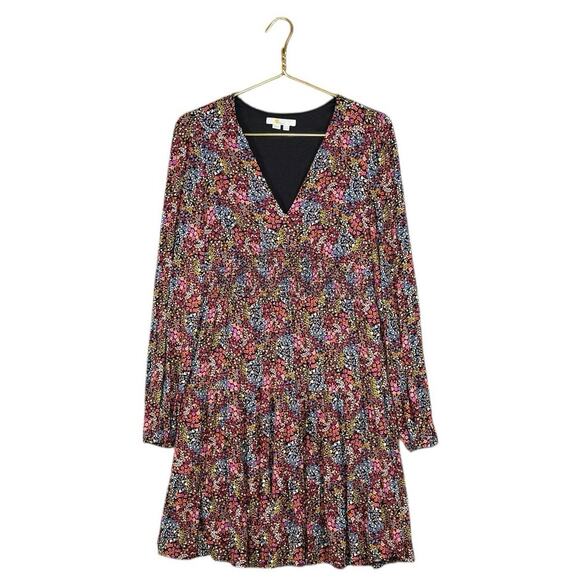 Boden Floral Smocked Waist Dress Long Sleeve Boho Work Weekend Wear | US 8 - Picture 9 of 10